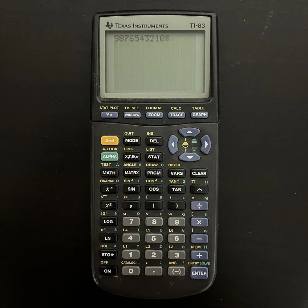 Lot Of 2 Texas Instruments TI-83 & TI-83 Plus Graphing Calculator - Black - READ